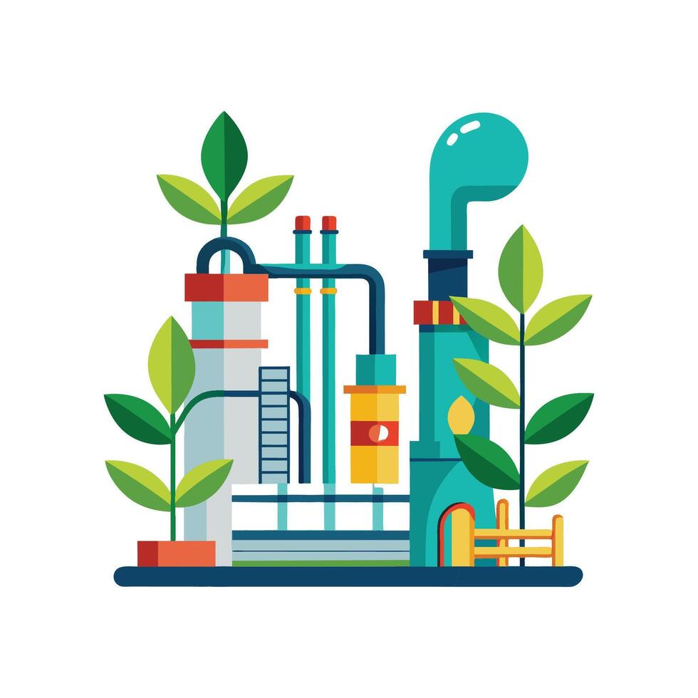 Charming Pipe Plant Leaf Illustration vector