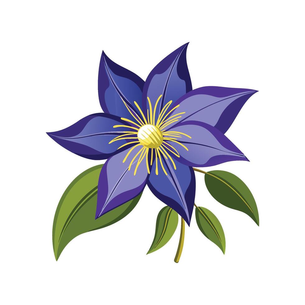 Stylish Platycodon Flower Design vector