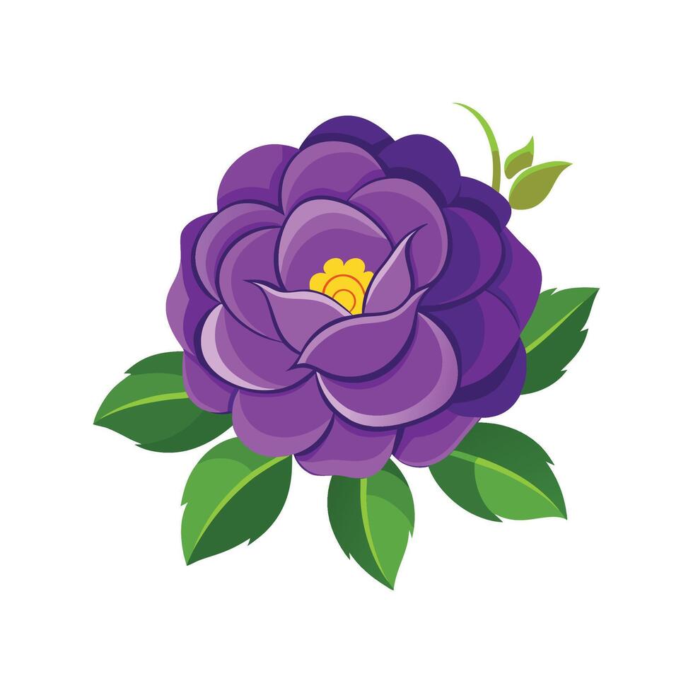 Charming Purple Rambler Rose Flower Design vector