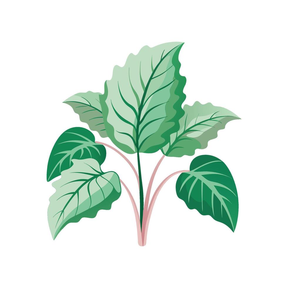 Stylish Ruffles Plant Design vector