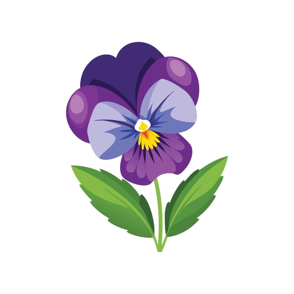 Unique Small Pansy Plant vector