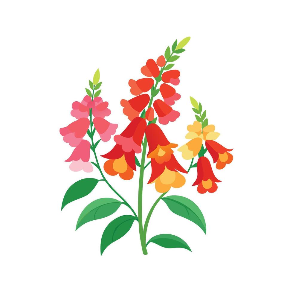 Stylish Snapdragons Artwork vector