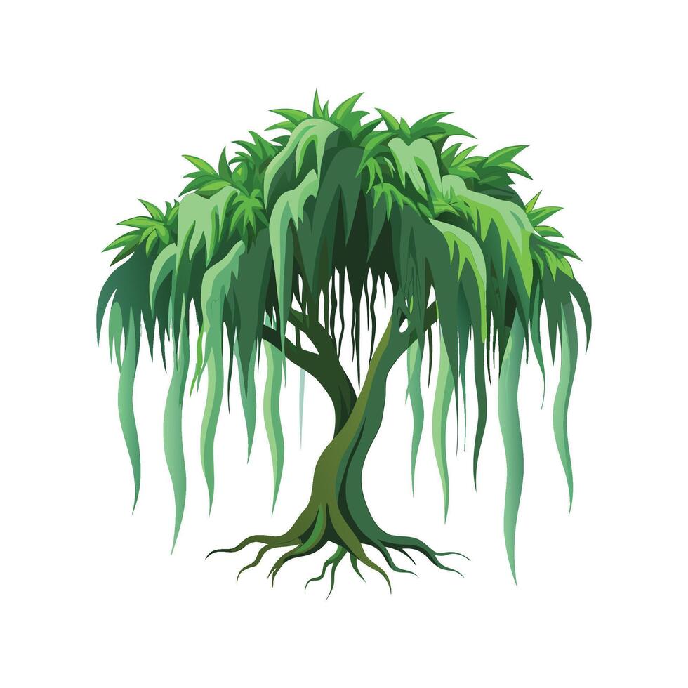 Charming Spanish Moss Design vector