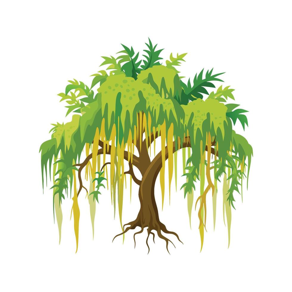 Elegant Spanish Moss for Creative Projects vector