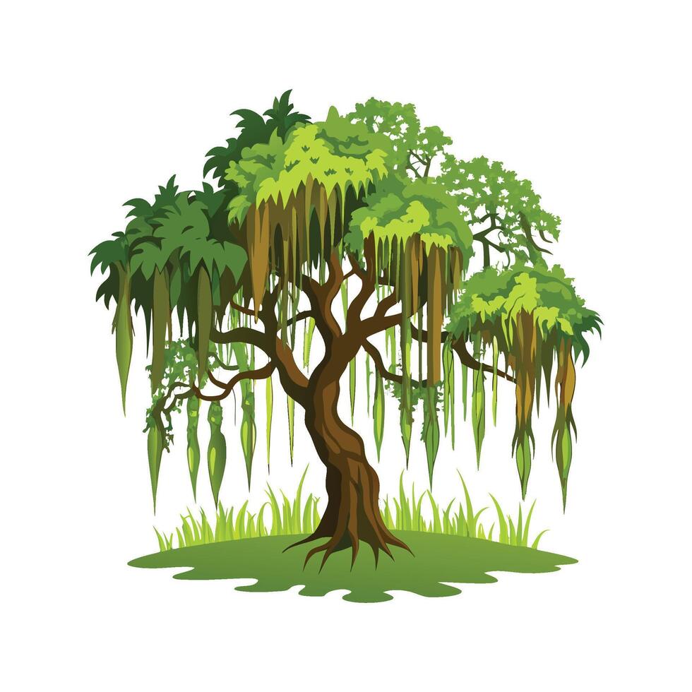 Spanish Moss Texture for Unique Designs vector