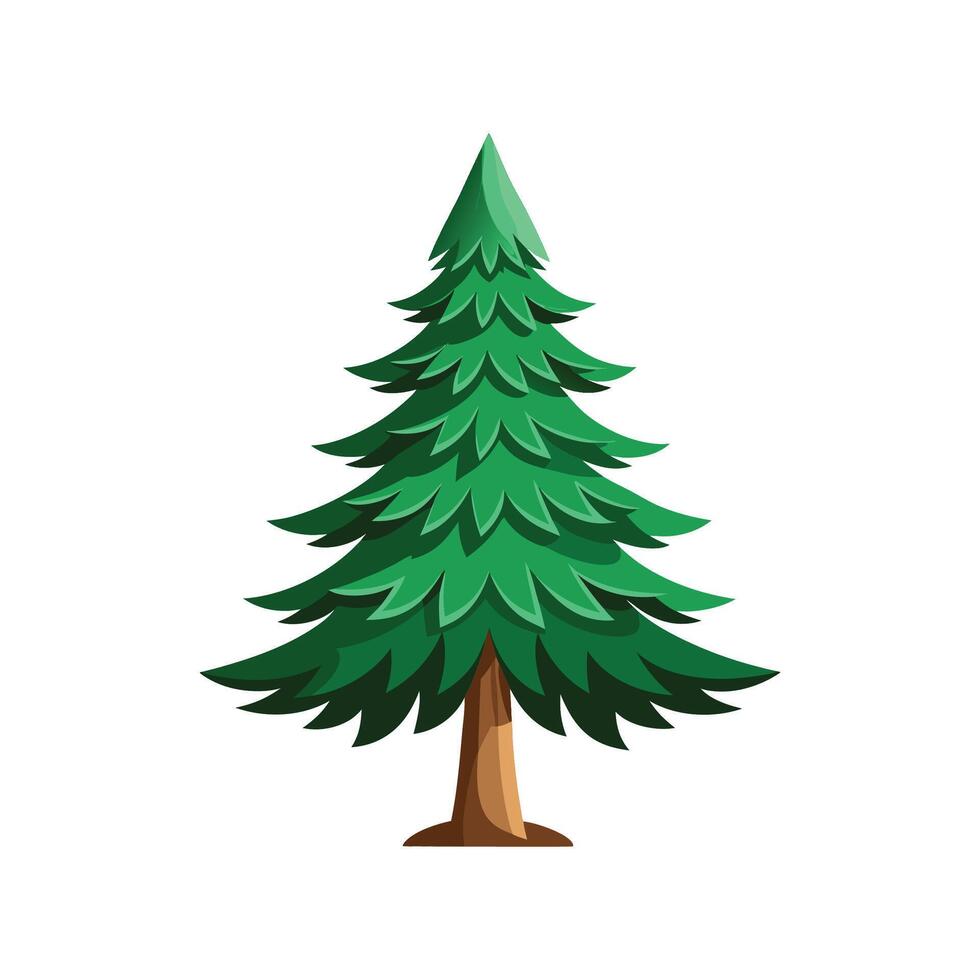 Artful Spruce Tree for Home Decor vector
