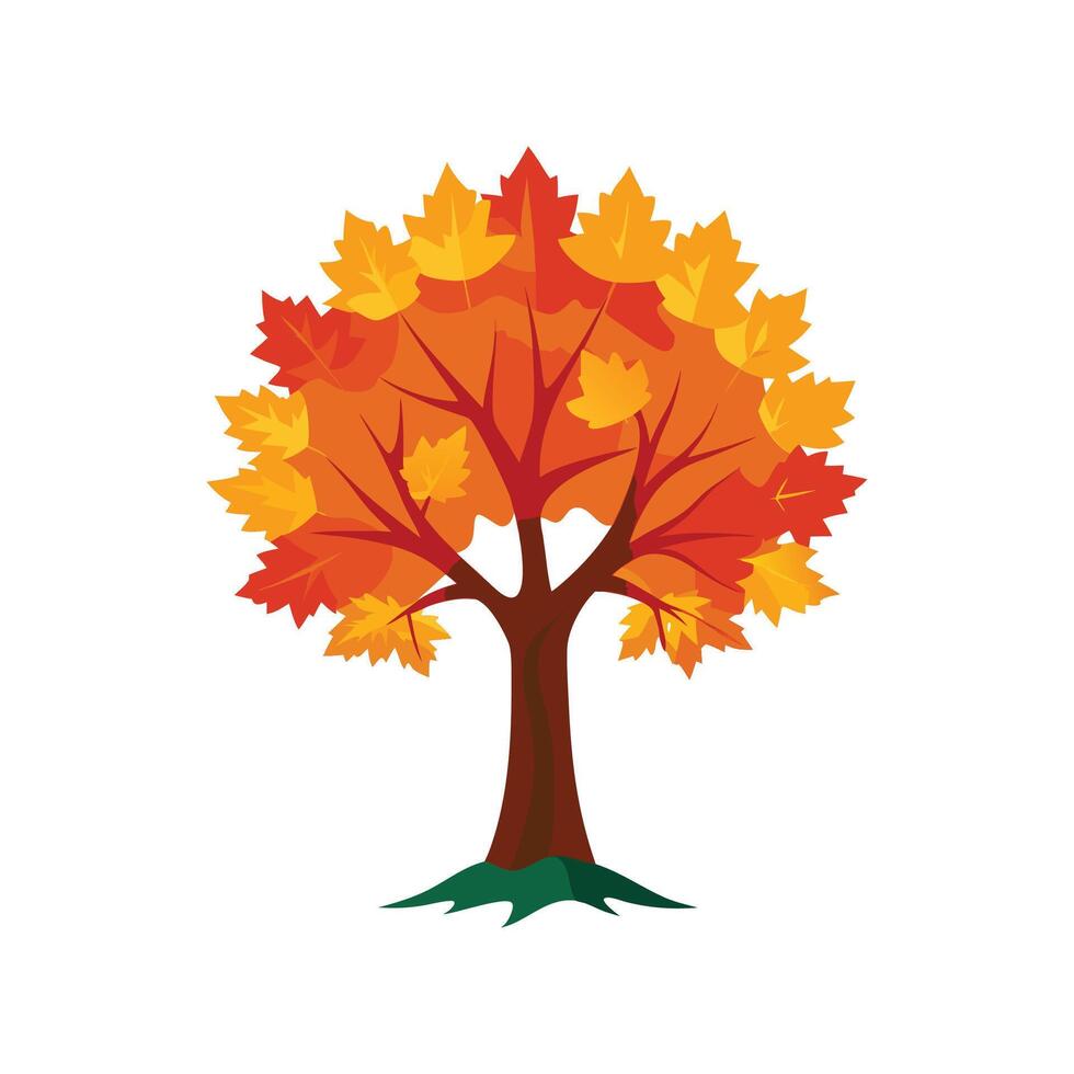 Artistic Sugar Maple for Creative Designs vector