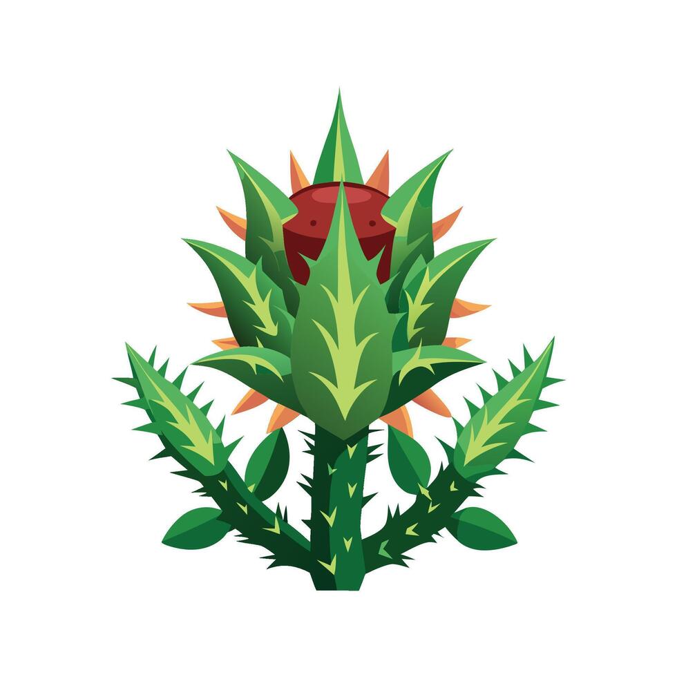 Stylish Thorny Devil Plant for Nature Aesthetics vector
