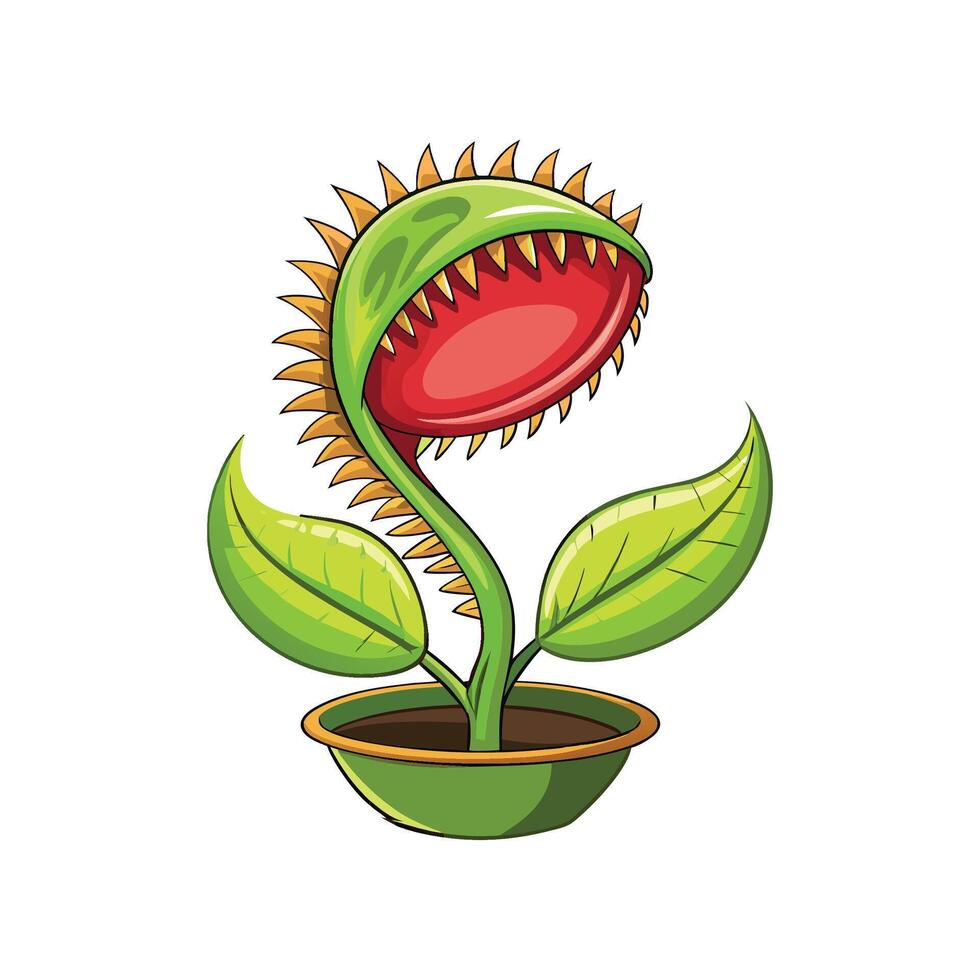 Beautiful Venus Flytrap for Creative Projects vector