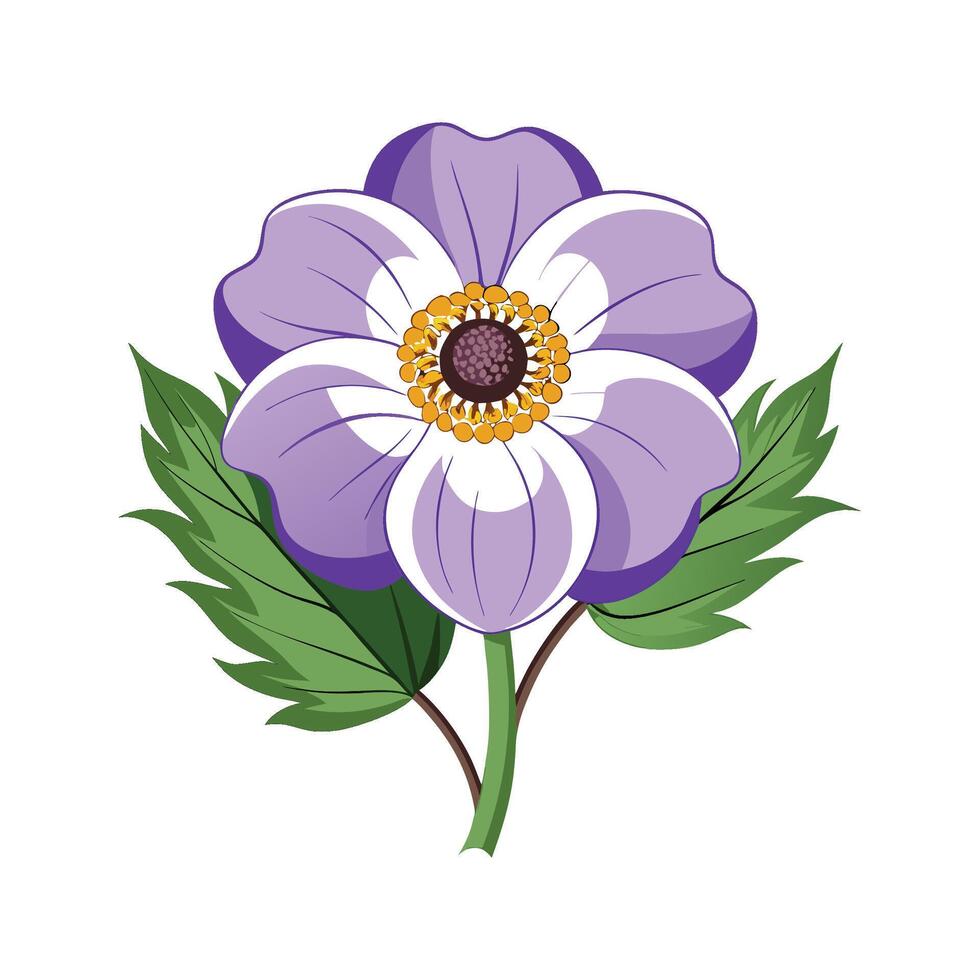 Stylish Windflower for Home Aesthetics vector