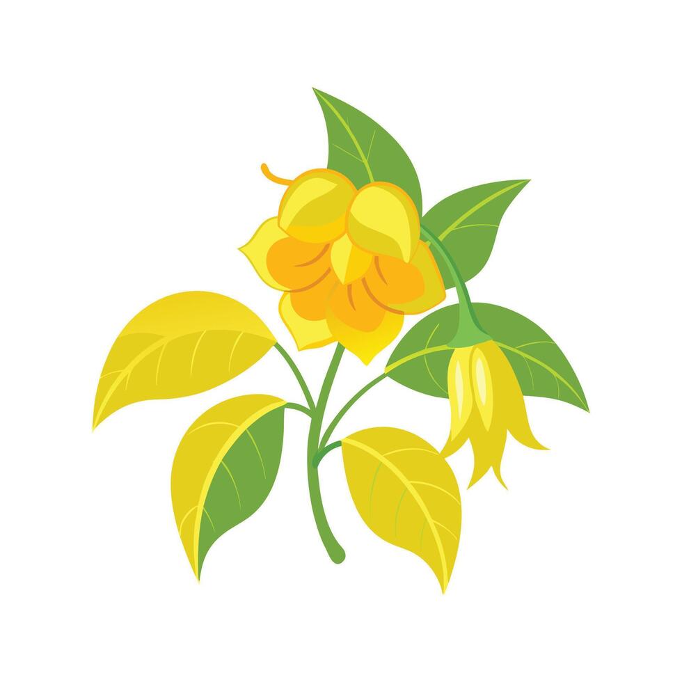 Charming Yellow Bell for Unique Aesthetics vector