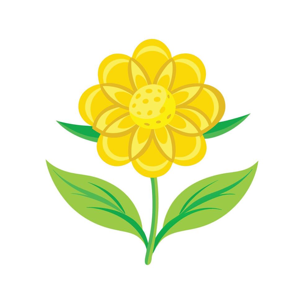 Vibrant Yellow Rattle for Stunning Floral Designs vector
