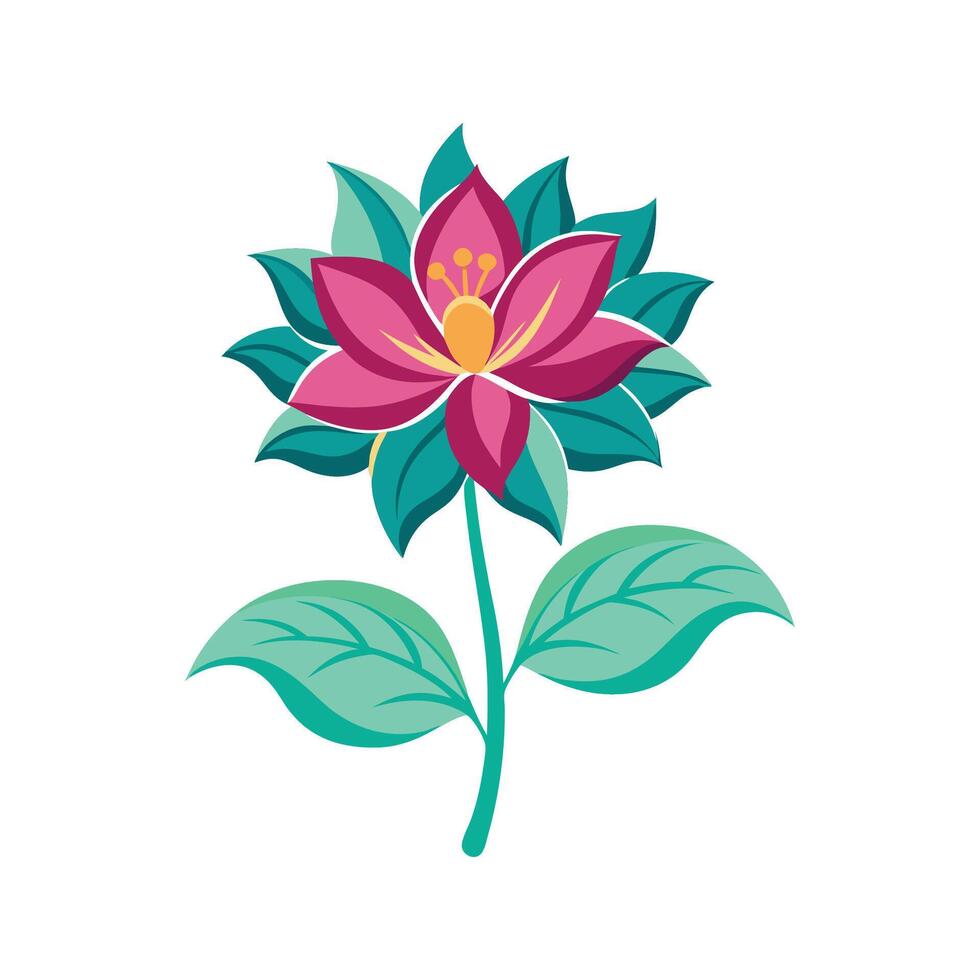 Stylish Zephyr Flower for Unique Floral Illustrations vector