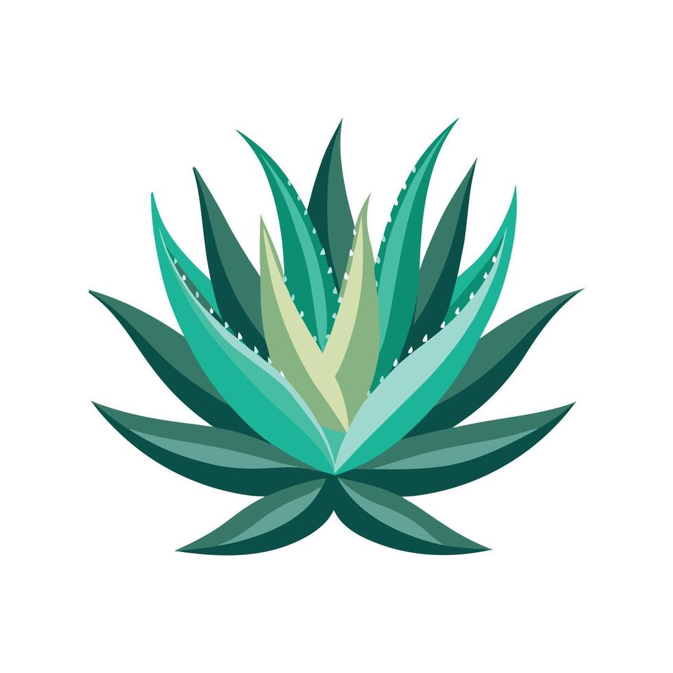 Elegant Aloe Flower Plant Design vector
