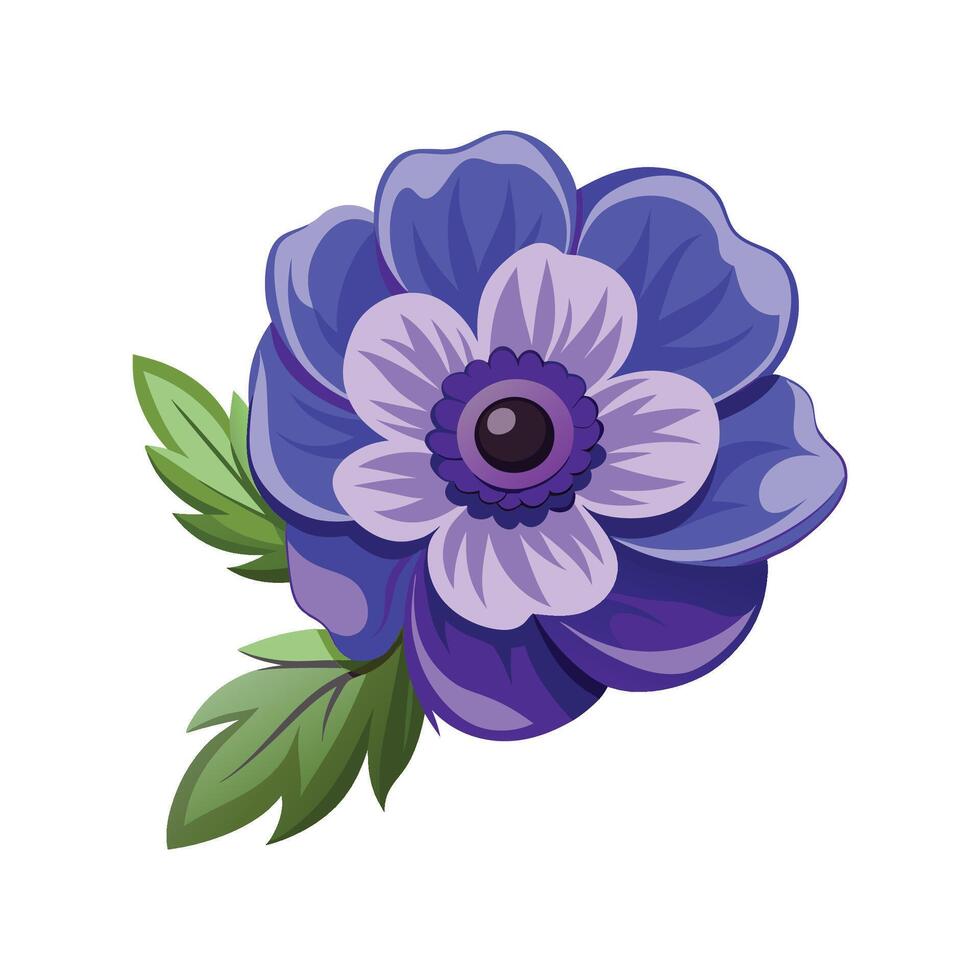 Charming Anemone Plant Design vector