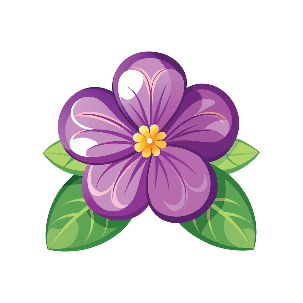 Stylish Aubrieta Plant Graphic vector