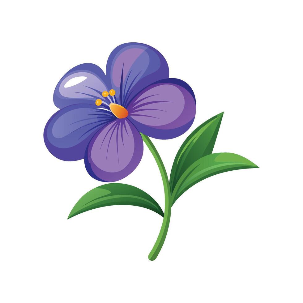 Charming Aubrieta Plant Design vector
