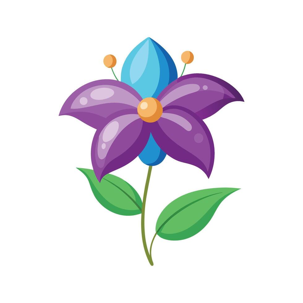 Charming Balloon Flower Plant Design vector