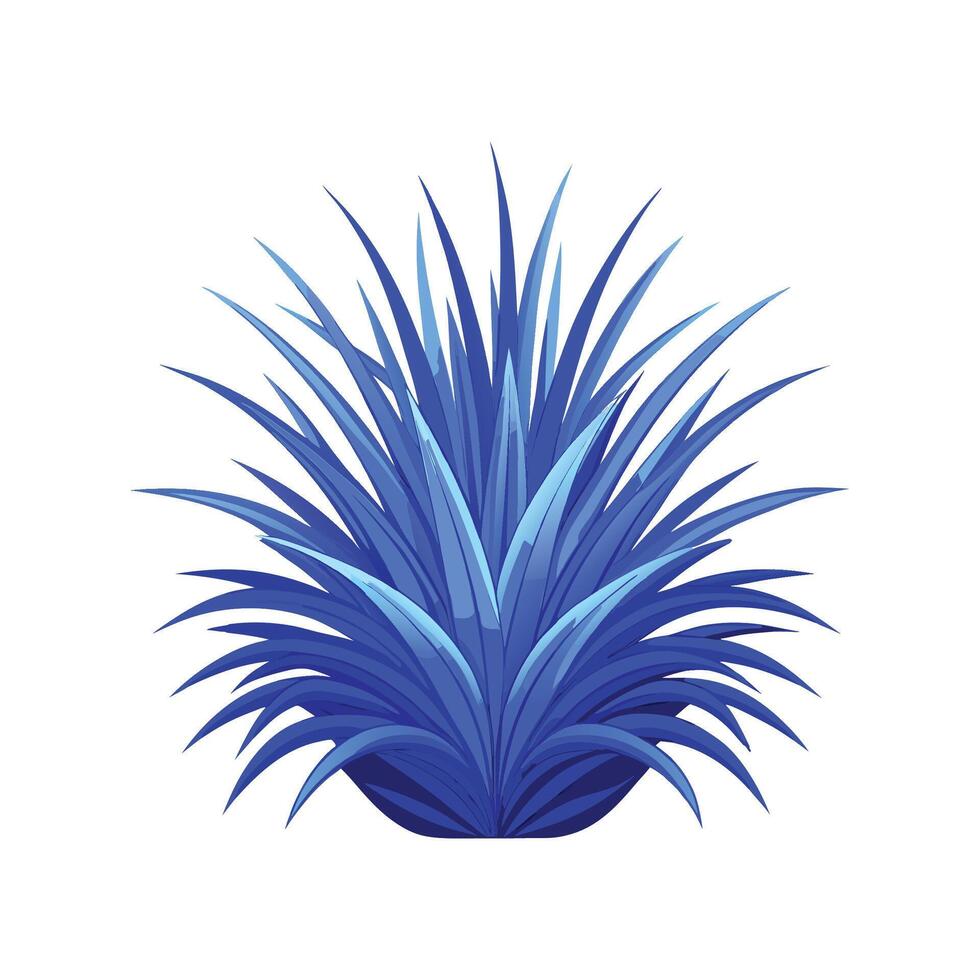 Artistic Representation of Blue Fescue vector
