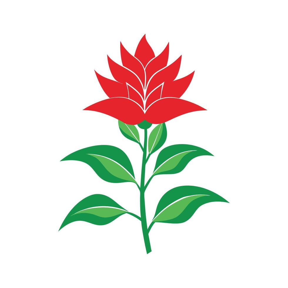Beautiful Cardinal Flower Artwork vector