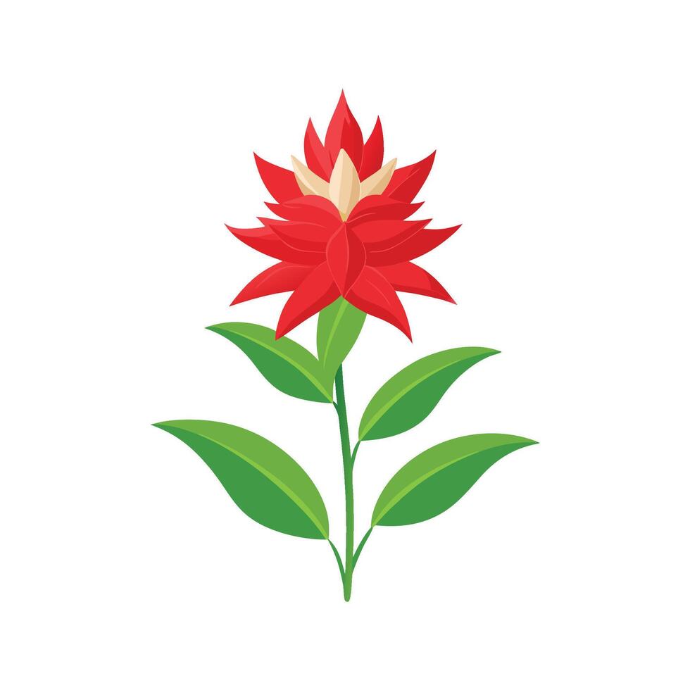Captivating Cardinal Flower Illustration vector