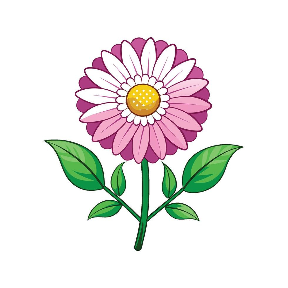 Elegant Dahlberg Daisy Floral Design vector