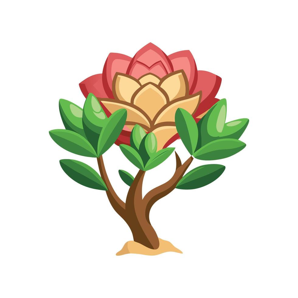Stylish Desert Rose Artwork vector