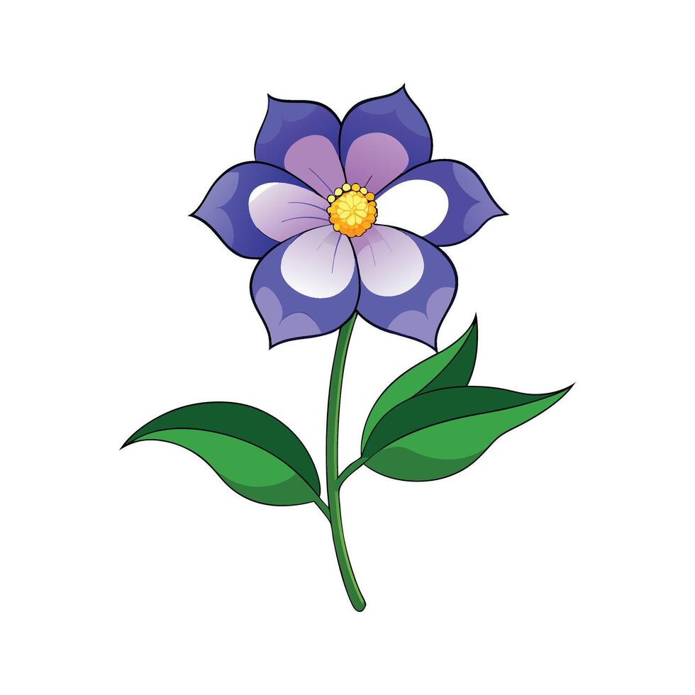 Beautiful Dewflower Plant Illustration vector