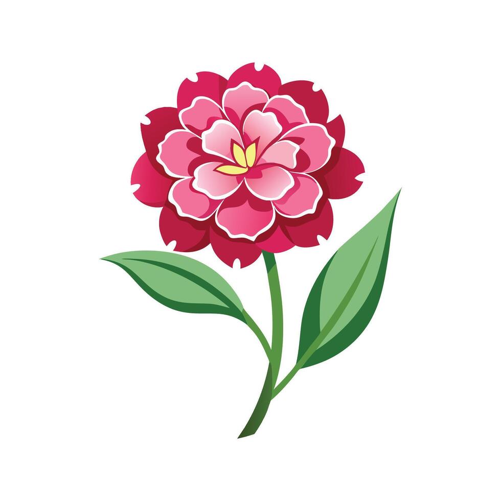 Charming Dianthus Floral Artwork vector