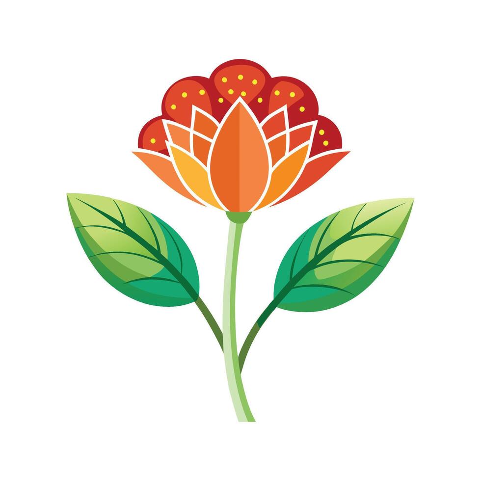 Elegant Drumstick Flower Design vector