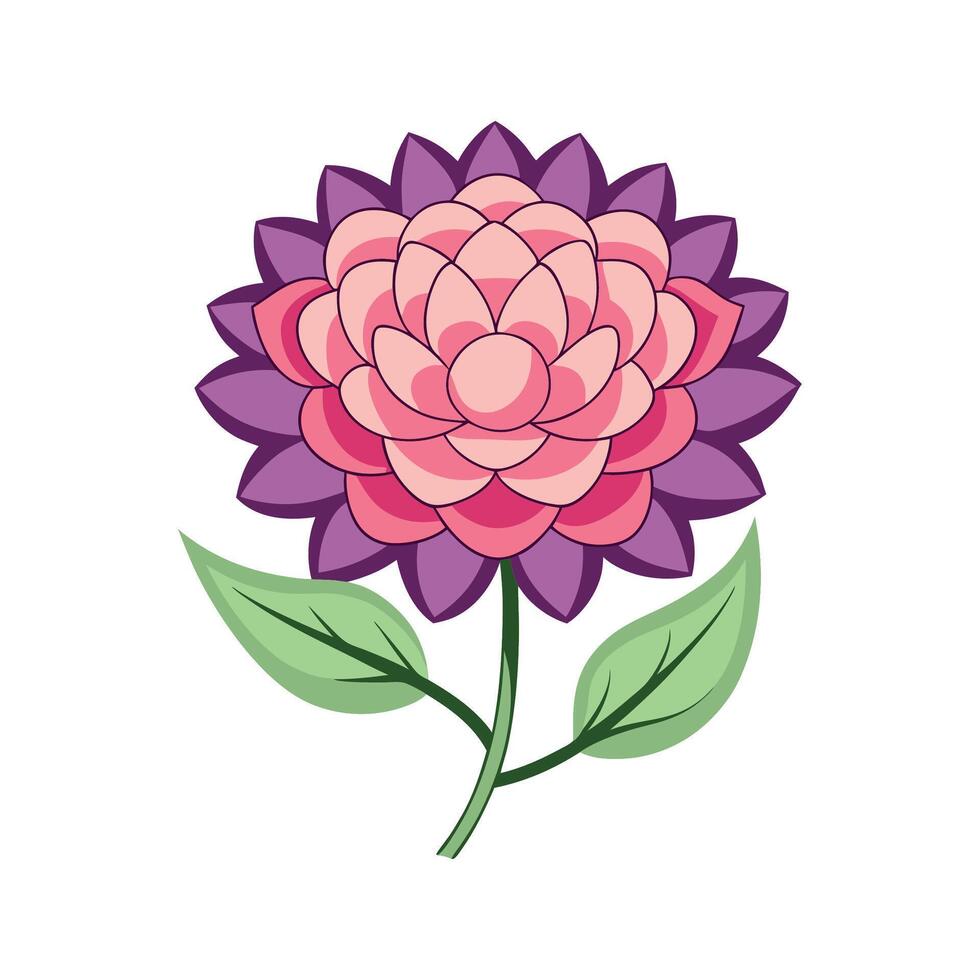 Elegant Everlasting Flower Plant Design vector