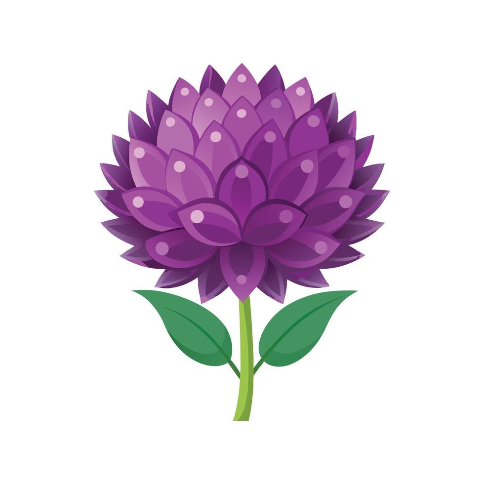 Elegant Giant Allium Plant with Unique Features vector