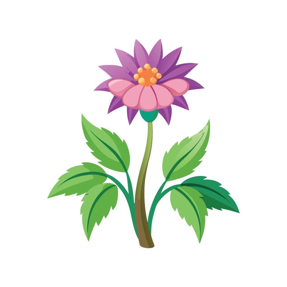 Glandularia Flower Design with Unique Features vector