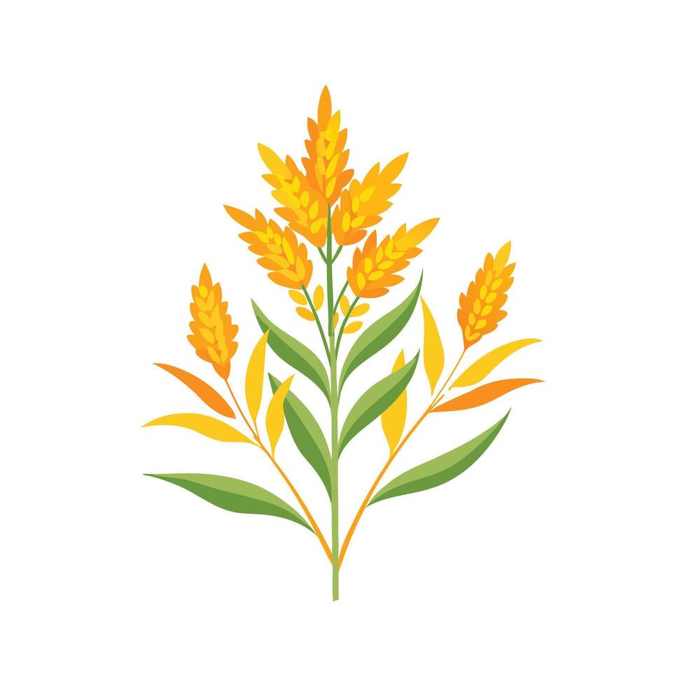 Goldenrod Flower Design with Bright Yellow Blooms vector