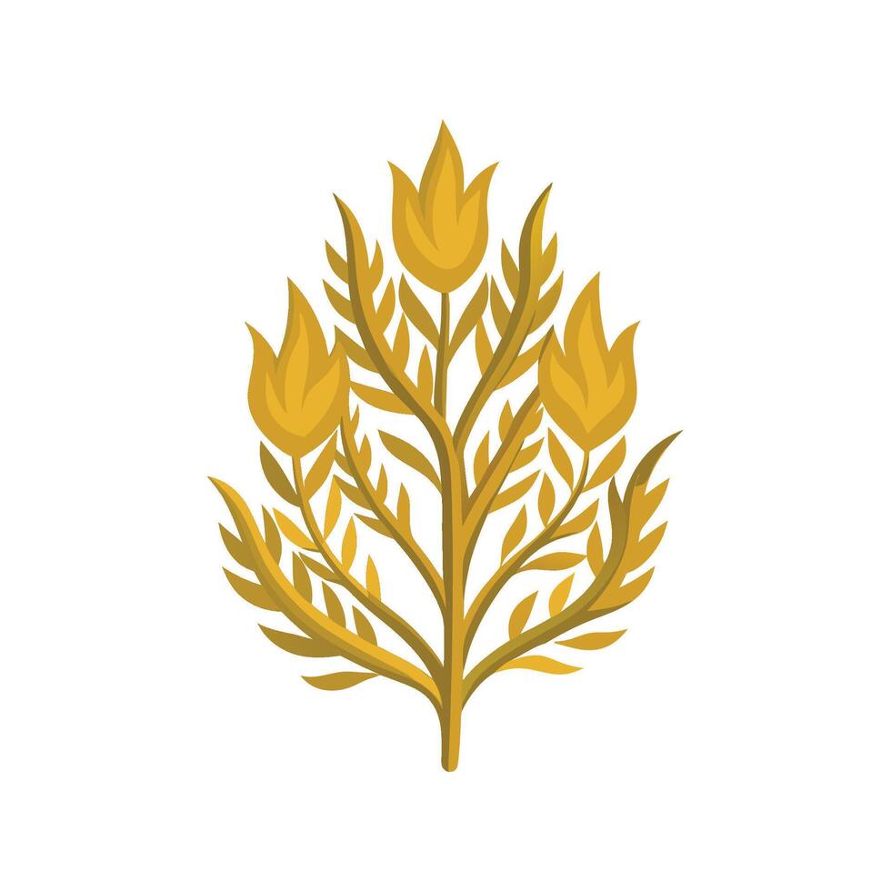 Charming Golden Samphire with Striking Appearance vector