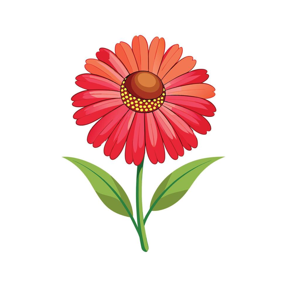 Vibrant Helenium Flower Design with Unique Blooms vector