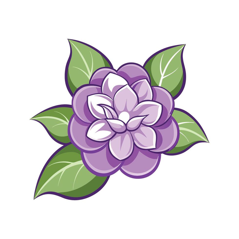 Lilac Flower Artistic Design vector