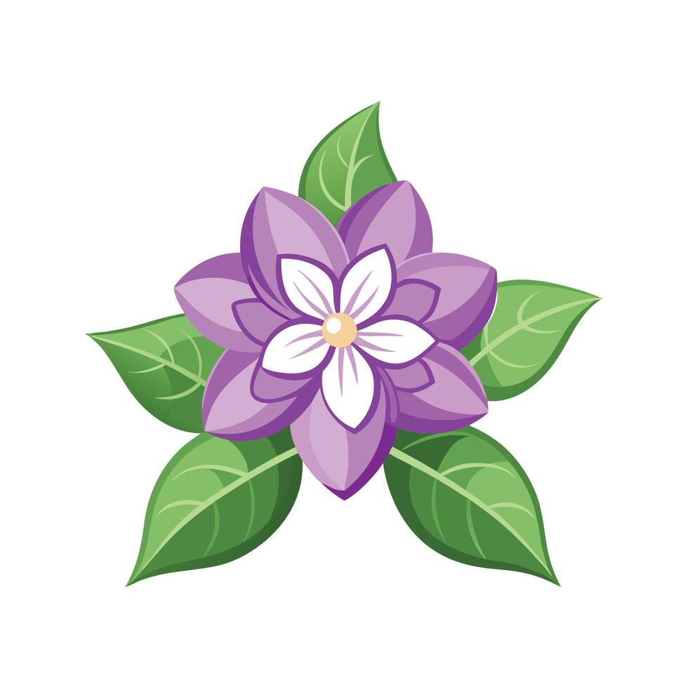 Elegant Lilac Flower Illustration vector