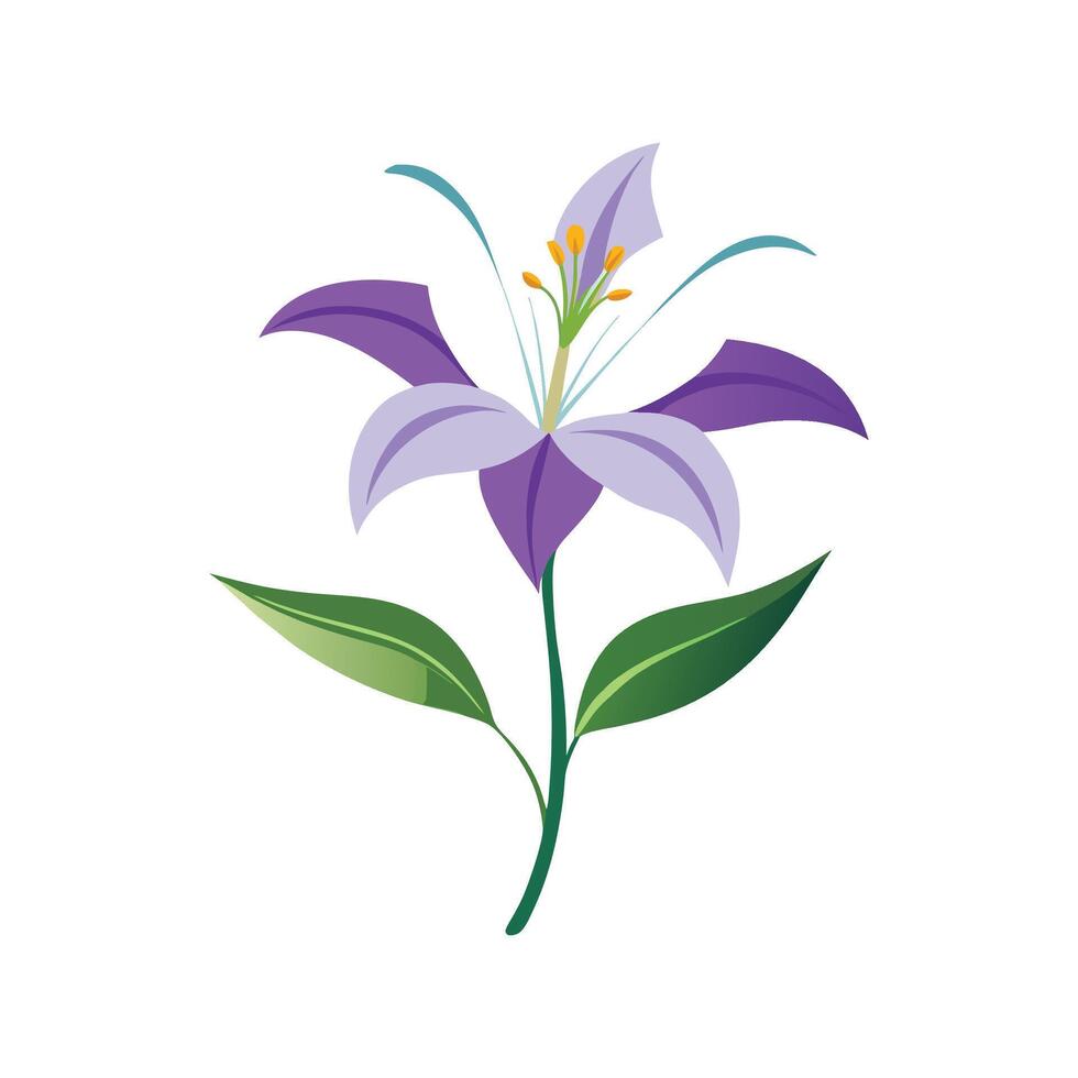 Stylish Lily of the Nile Design vector