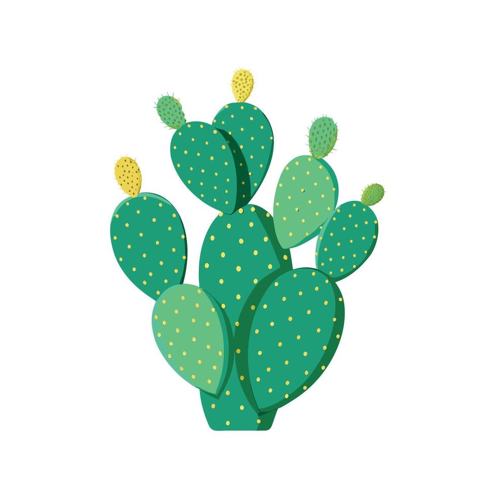 Charming Opuntia for Unique Floral Illustrations vector