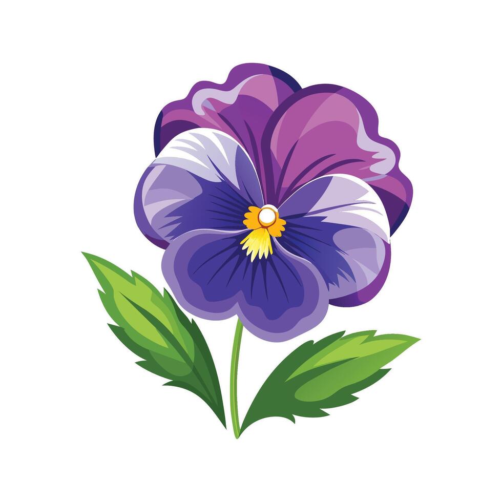 Exquisite Pansy Design for Creative Floral Art vector