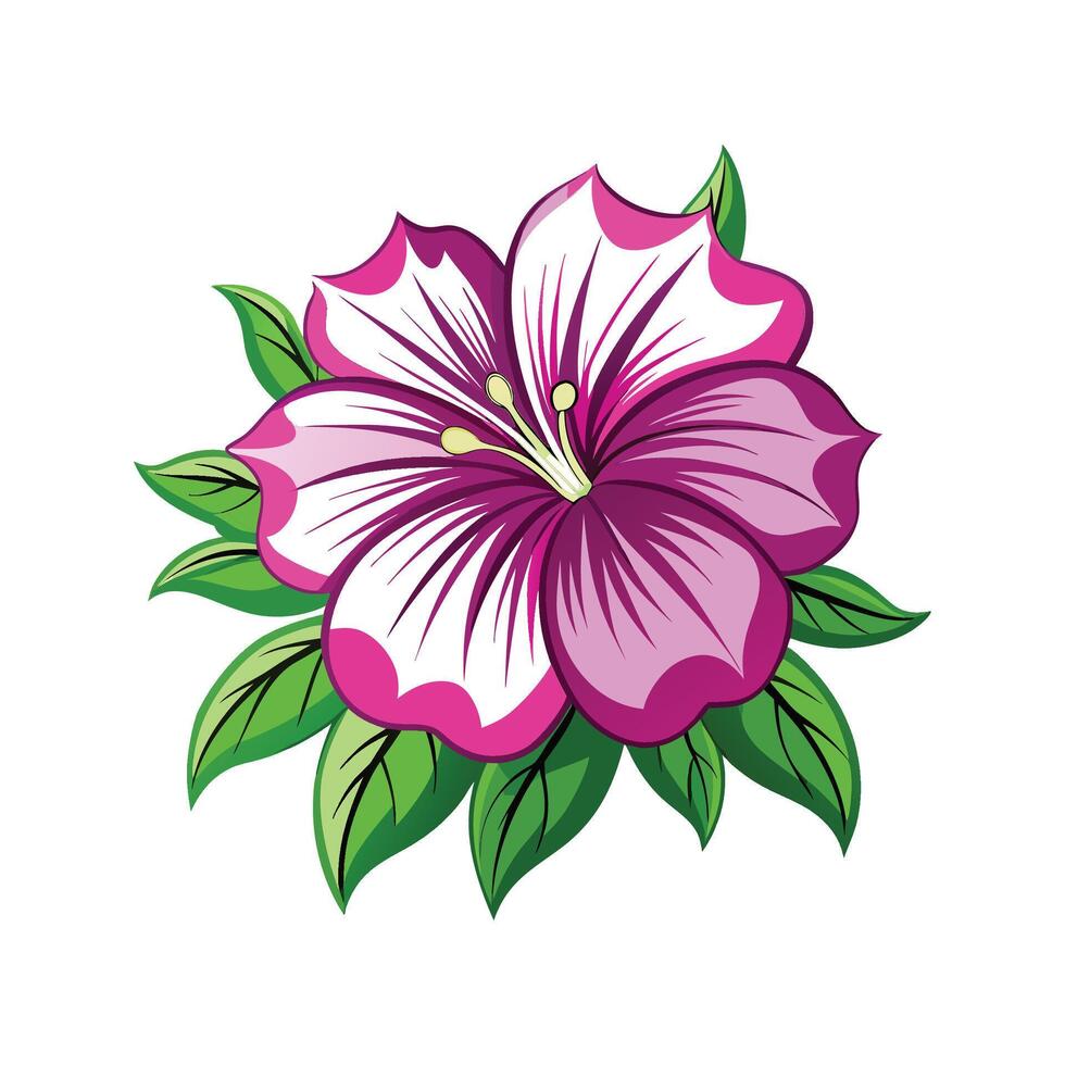 Beautiful Petunia for Unique Floral Artwork vector