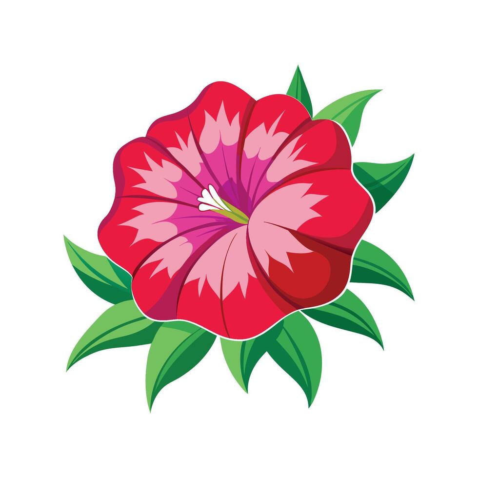 Stylish Petunia Design for Unique Floral Art vector