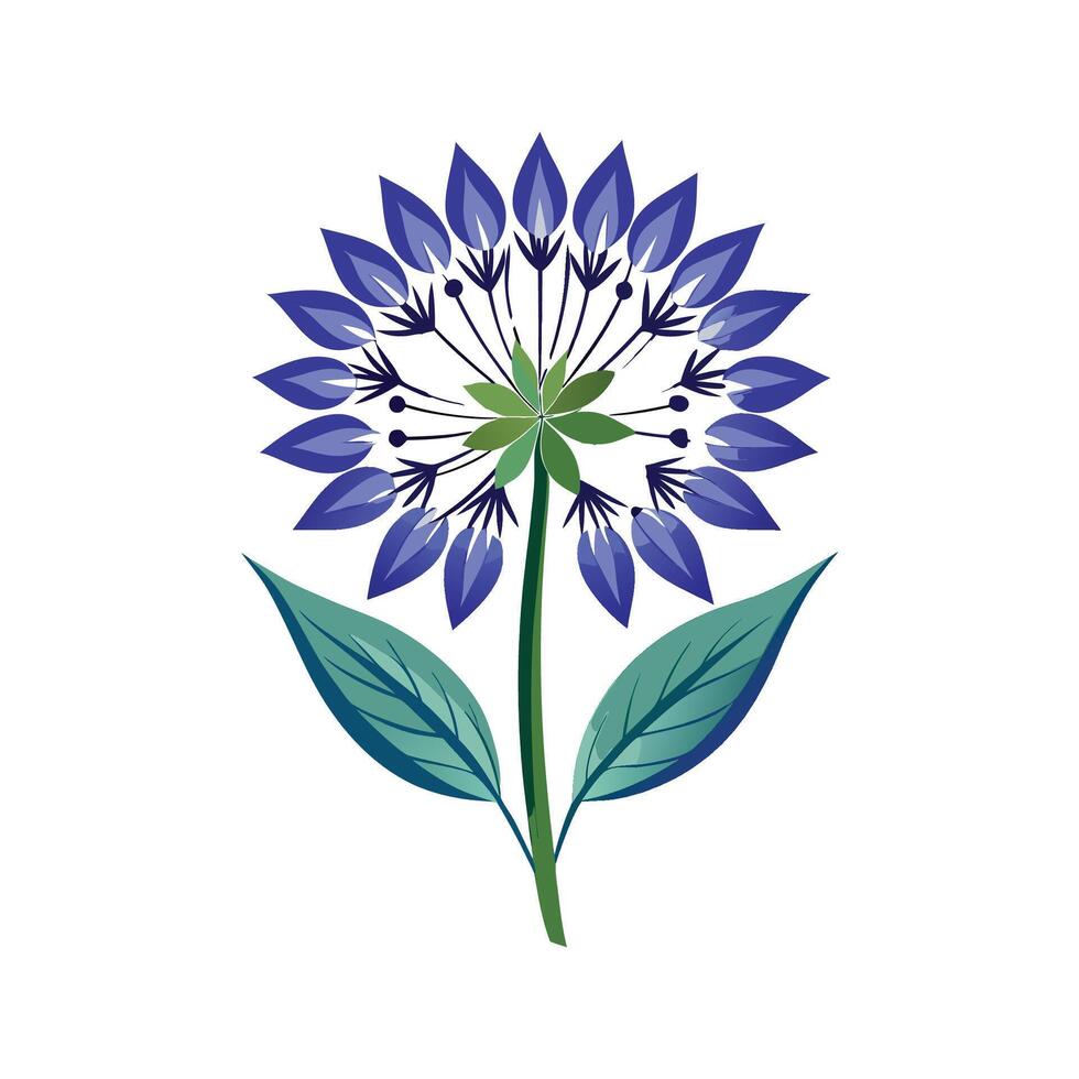 Stylish Rampion for Unique Floral Illustrations vector