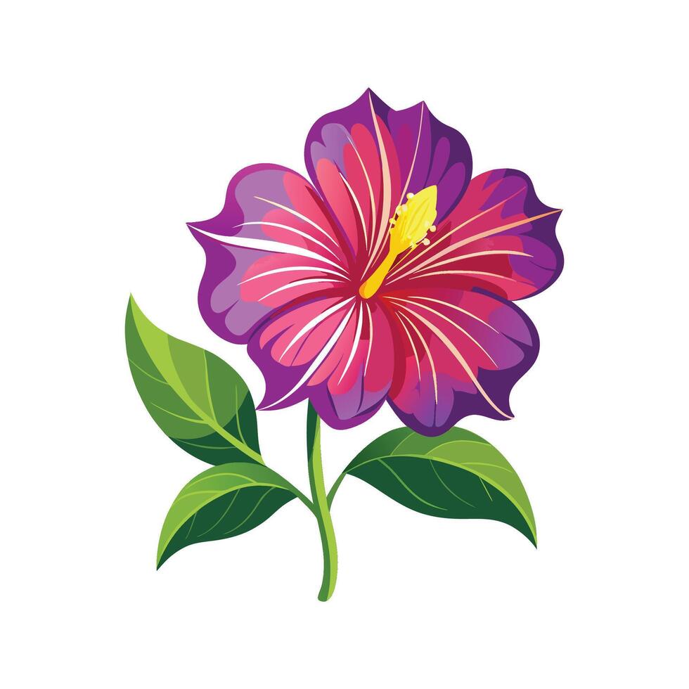 Elegant Salpiglossis for Stunning Floral Artwork vector