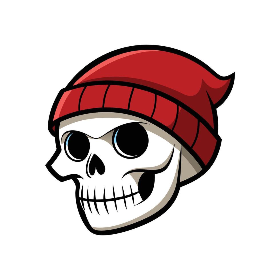 Beautiful Skullcap for Nature Lovers vector