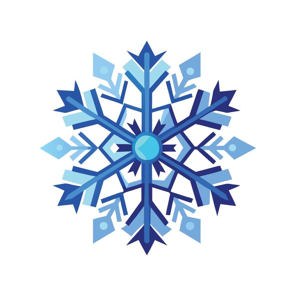 Charming Snowflake for Unique Floral Art vector