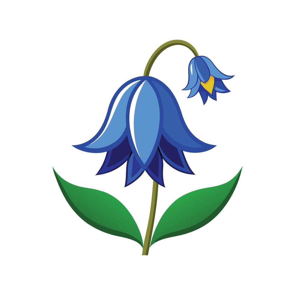 Stylish Spanish Bluebell for Stunning Floral Art vector