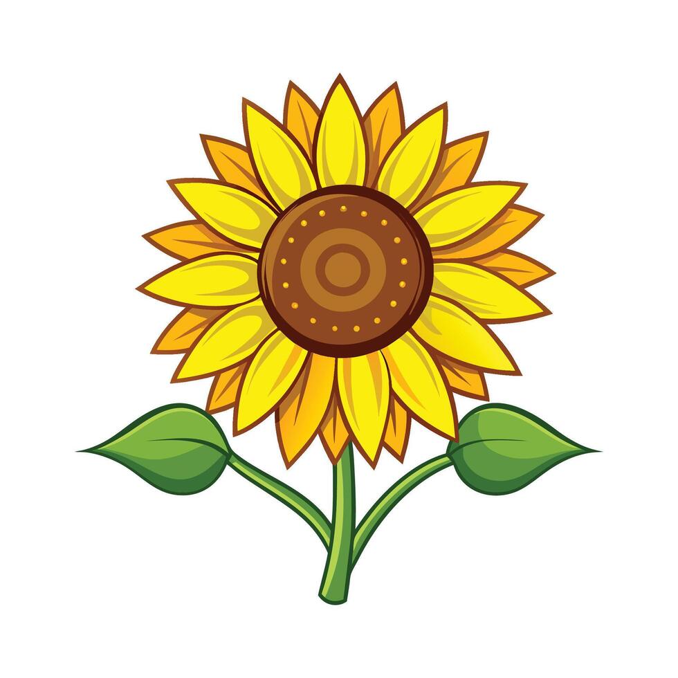 Charming Sunflower for Stunning Floral Art vector