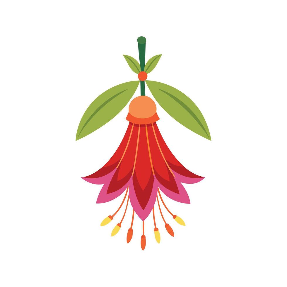 Elegant Tassel Flower for Beautiful Floral Artwork vector